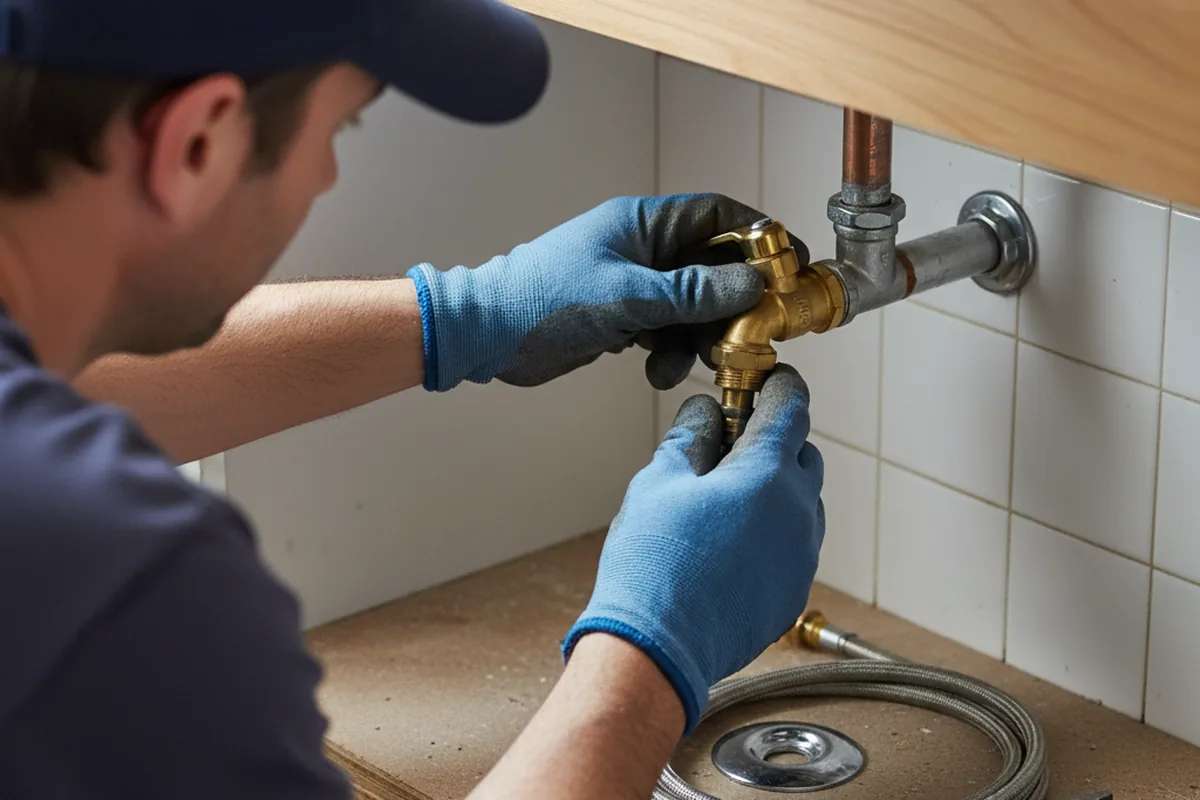 Shutoff valve and fitting work during Faucet and Fixture Repair in Sturgis